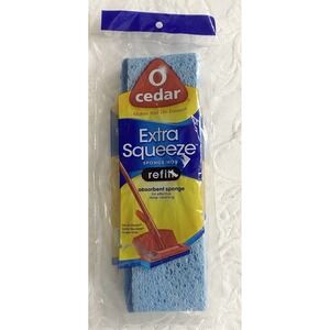O-Cedar Easy Extra Squeeze Sponge‎ Mop Refill Head- New! Made In USA